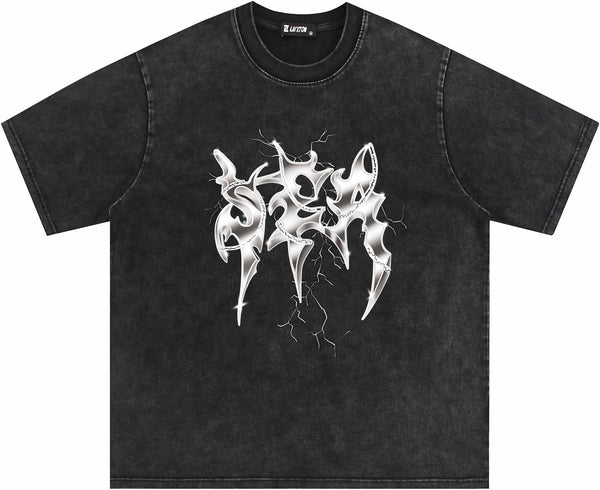 Men's Graphic Tees Shirt Unisex Short Sleeve Cotton Vintage Oversized Shirts Loose Streetwear Casual Tee Top