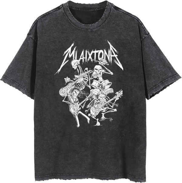 Men's Graphic Oversize Shirt Unisex Streetwear Casual Tunic Top Summer Cotton Harajuku Aesthetic Tee Shirts