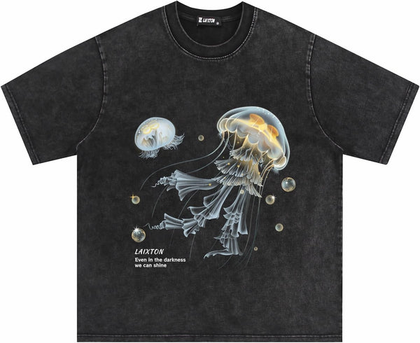 Men's Graphic Tees Shirts Unisex Cotton Vintage T-Shirt Summer Oversized Tee Streetwear Aesthetic Casual Top
