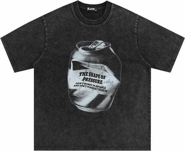 Men's Graphic Tees Shirt Unisex Cotton Vintage T-Shirt Oversized Tee Streetwear Casual Aesthetic Top Tunic
