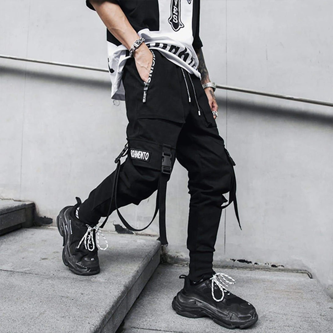 Letters Outdoor Casual Jogging Cargo Pants - laixton