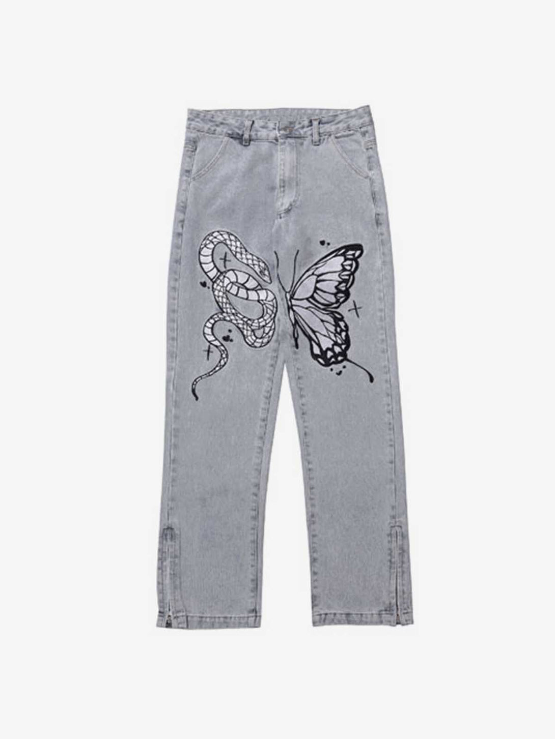 "Mysterious Trap" Embroidery Jean - laixton