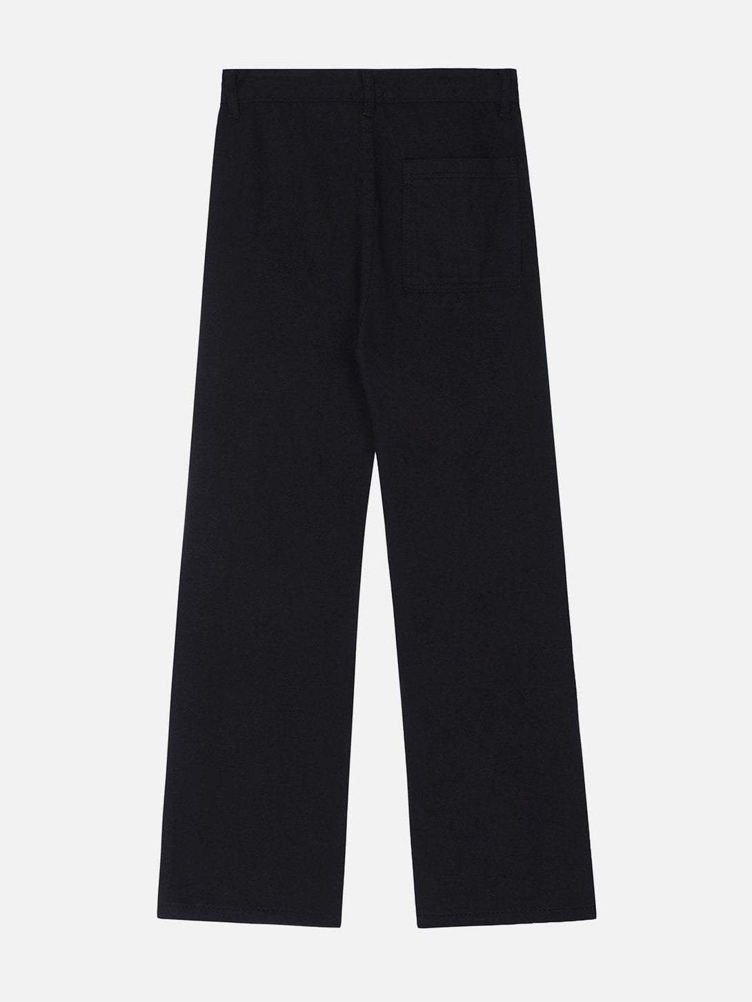 Laixton Vintage Zipper Embellished Pants - laixton